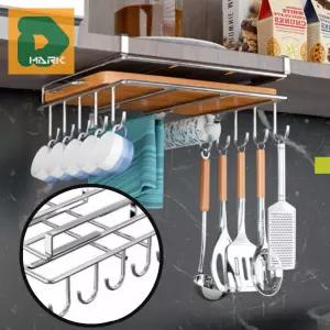 주방용 도마거치대 2단 수납 스테인리스 쟁반 랙 정리 선반 위생적인 공간 건조 물빠짐 스텐 행주 받침대