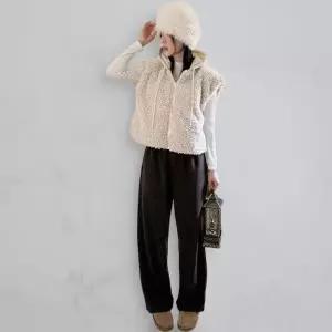 [다잇템] 여성 덤블 일상용 리버시블 FW 후디 패딩 조끼_24004458_588872