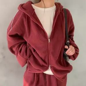 [다잇템] 여성 가을겨울 플리스 포근한 트랙수트 빅사이즈 세트_24004381_588872