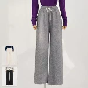 [로코엘라]루도아 캐주얼 스트링 기모 밴딩 팬츠