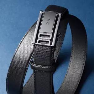 백화점 브랜드 닥스 DAKS DBBE5E834BK DD Symbol 블랙 트윌 엠보 남성 소가죽 자동벨트 677789