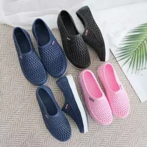 [하프클럽/]여성 여름 플랫 슈즈 여름 구두 에어 매쉬 단편 단화