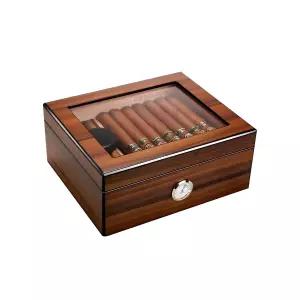 시가휴미더 시가보관함 상자 35개 보관함 우드 휴미더 온습도 시가 숙성 밀폐 습도계 습도