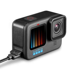 호환 GoPro Hero 12 9용 플립 배터리 커버 검정색 탈착식 뚜껑 도어 Type-C 액세서리용 충전 포트 측면 케