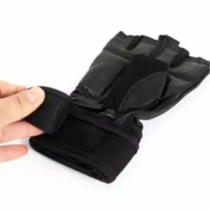 아이워너 가죽 헬스 장갑 이중밴드 블랙 XL 1P 반오픈