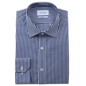 예작셔츠 YJFSUS554 레이온 혼방 스트라이프 슬림 긴소매