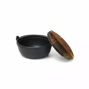 주물냄비 샤브샤브 업소용 나무뚜껑 전골냄비 21cm 식당용 오뎅탕 냄비 (WFKBIA4)