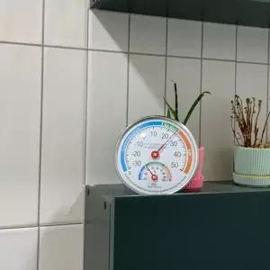 무전원 아날로그 원형 온습도계 (WFKBIRD)