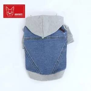 댕댕이 찬바람 불때 데님 청점퍼 후드잠바 P22487 외투