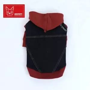 반려견 겨울산책용 데님재질 모자점퍼 P22488 외투