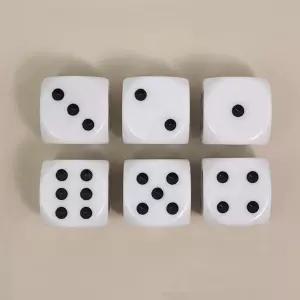 게임 주사위 화이트 보드게임 놀이 파티 주사위놀이 육각 큐브 연회