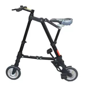 초경량 미니자전거 출퇴근 경량 접이식 디럭스 폴딩 8인치 블랙 인플레이터블 12인치