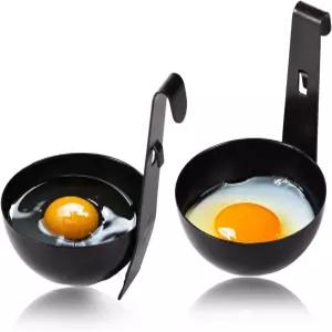 계란 밀렵꾼 2개 4.13x2.83인치 매달린 컵 맛있는 아침 식사 또는 즉석 국수 요리를 위한 주방 조리 도구