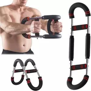 팔 트레이너 조절 가능한 20-110파운드 가슴 운동 기구 휴대용 및 근육 운동을 위한 고릴라 바 남녀 상체