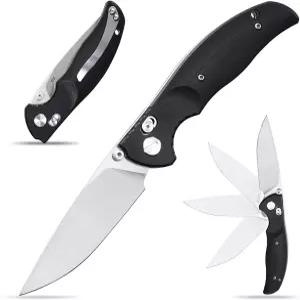 Eafengrow EF3 접이식 포켓 나이프 D2 스틸 블레이드 G10 핸들 야외 사냥 캠핑 EDC 도구