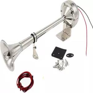 VIP 자동차 전기 경적 12V 165DB 단일 튜브 304 스테인리스 스틸 배 요트 등