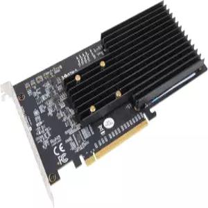 Sonnet M.2 4x4 사일런트 PCIe 카드(4개의 NVMe SSD 슬롯)