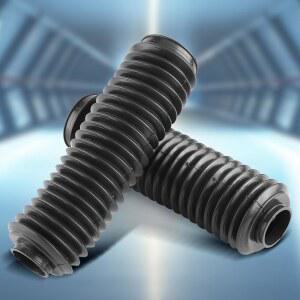 1 쌍 검은 오토바이 프론트 포크 튜브 부츠 ATV 먼지 자전거 부츠에 대 한 고무 슬리브 충격 커버