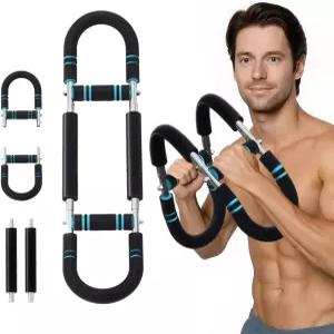 트위스터 팔 트레이너 조절 가능한 스프링 운동 바 팔뚝 강화 삼두근 가슴 기구 휴대용 홈 헬스장