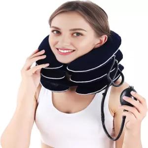 경추 견인용 풍선 목 스트레칭기 즉각적인 를 위한 조절 가능한 견인 장치 용 감압 베개 가정용