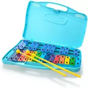 Angel AG-25N2C 스카이 블루 25노트 글로켄스필 - 레인보우 실로폰 바 및 초급 악기 내구성이 뛰어난