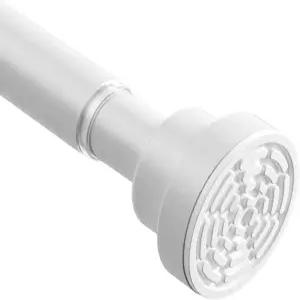 텐션 커튼 로드 30~63인치 흰색 조절 가능한 스프링 7/8인치 창문 침실 옷장 출입구 문을 위한 드릴 없음