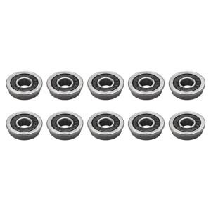 F695-2RS 베어링 플랜지 미니 소형 호환어처 딥 그루브 볼 VORON Mobius 2/3 3D 프린터용 5X13X4mm 10 개