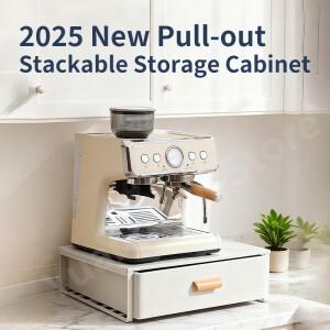 주방 가정용 커피 머신 랙 물 바 카운터 풀아웃 먼지 탁상용 서랍형 머그컵 식탁 보관
