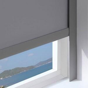 SRNSAEB 맞춤형 창문 블라인드 사이드 라이트 차단기, 패널 트랙 2 3 4 5 6 7피트 홈 블랙아웃 가장자리 스트립 L자형(그레이 2개, 170cm / 66.9인치 5.6피트)