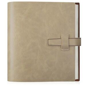 아트매그 사진 앨범 4x6 200장 사진, 두꺼운 가죽 커버 앨범, 30개의 PCS 크래프트 필기 용지 포함, 가족 결혼 기념일을 위한 가로 보유 (베이지)