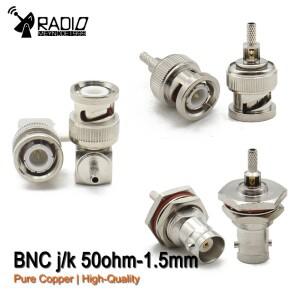RG316 BNC 남성 여성 RF 동축 커넥터 50ohm-1.5mm 케이블 스트레이트 창 솔더 크림프 및 방수