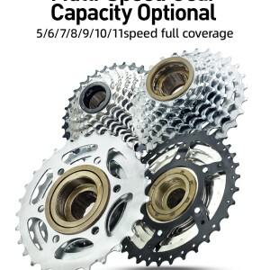 Vg 스포츠 자전거 회전 플라이휠 5/6/7/8/9/10/11 속도 스레드 Freewheels 14-28T 13-28/32T 11-32/36T 디