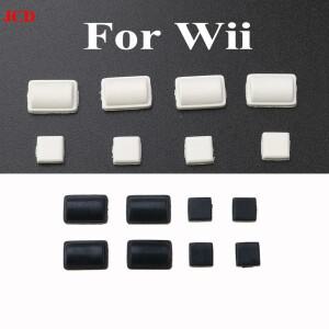 [호환품]닌텐도 호환 WII 콘솔용 JCD 미끄럼 방지 고무 패드 먼지 플러그 나사 발 커버 교체 부품