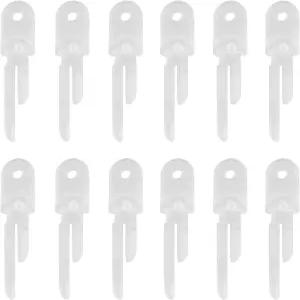 ZZLZX 12PCS 수리 창 블라인드 틸트 완드 팁 파손된 수평 하드웨어 교체용 실내 창문용 수직 교체 부품