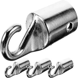 앙고리 블라인드 완드 훅 4PCS 수직 교체 부품 팁 헤드용 드레이프 커넥터 금속 미니용 교체용 커튼