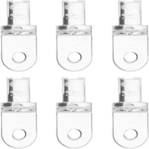 Uxcell 6Pcs 하드웨어 틸트 완드 팁 수리 - 파손된 수평 블라인드 액세서리를 위한 투명 수직 교체 부품