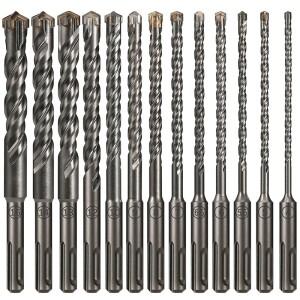 콘크리트 SDS 플러스 5-16mm 비트 크로스 커터 헤드 더블 오거 해머 160mm  블록 전기 석공 1개