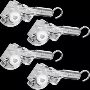 4피스 블라인드 완드 틸터 제어 1인치 미니 헤드 레일 메커니즘 교체 및 D자형 기어 후크 연결