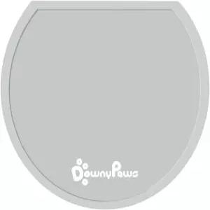 다우니포스 실리콘 고양이 사료 매트 가장자리가 올라간 방수 반려동물 분수 플레이스 14.6 ×12.6 라이트