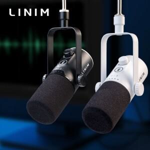 LINIM PD12 USB/XLR 다이나믹 마이크 키트 (믹서용 붐 암 포함) 게이밍 카디오이드 세트 (PC PS5/4용 RGB