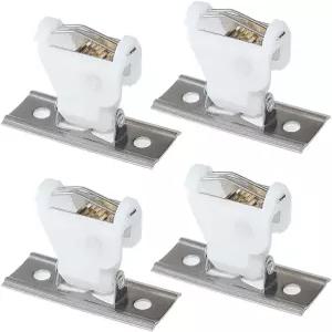 로마 블라인드 직조 목재 그늘막 및 대나무 블라인드를 위한 3줄 회전형 흰색 플라스틱 스테인리스 스틸