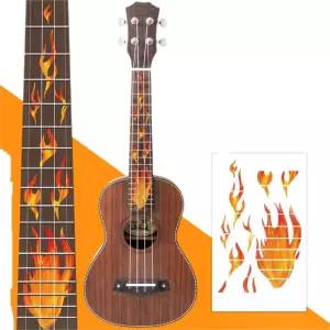 기타 스티커 플레임 프렛보드 프렛 데칼 인레이 음악 악기 액세서리 선물 어쿠스틱 플레이어 베이스