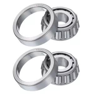uxcell 2pcs 30302 테이퍼 롤러 베어링 콘 및 컵 15mm 보어 x 42mm OD 14mm 두께 크롬 스틸 세트 ABEC-5