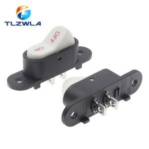 KCD1 로커 스위치 AC 2 핀 OFF/ON 전기 밥솥 프라이팬용 6A 250V 10A 5 개