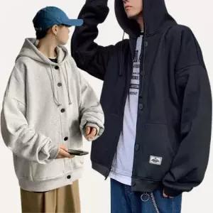 [라일리의류] Rly 커플후드티 집업 남자맨투맨 오버핏후드티 무지