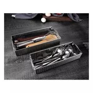 현이몰 물빠짐 스텐 수저 트레이 수저통 수저함 보관함 대형 업소용 수저보관함 소독기용 수저수납함