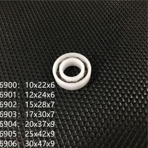 10pcs 6900 Pom 플라스틱 깊은 홈 볼 베어링 유리 공