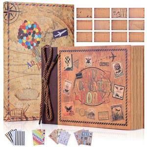 어드벤처 북 다이어리 사진 스크랩북, 엠보싱 커버가 있는 웨딩 기획서, '업' 사가에서 영감을 받아 추억, 결혼식, 여행, 생일, 크리스마스, 신혼부부에게 이상적입니다