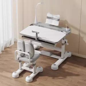 초등학생 책상 의자 세트 발판 플라스틱 높낮이 바른 자세 교정 무회전 중학생