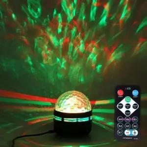 홈파티 USB 조명 리모컨 사운드 인식 미러볼ijk567